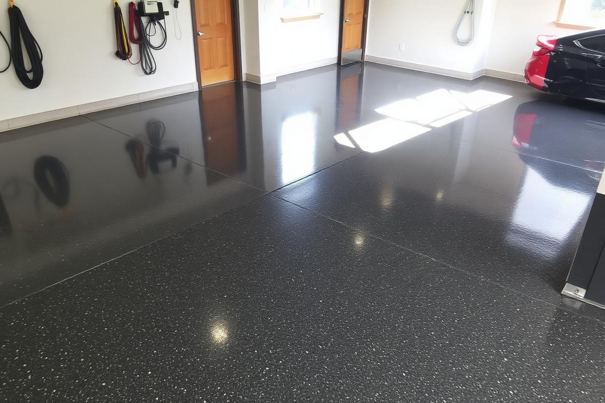 Residential Epoxy Floor Coating after